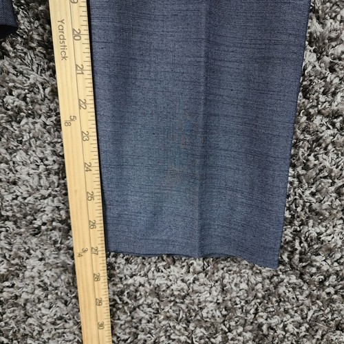 Zara Womens Blue Chino Straight Leg Dress Pants Size L - Picture 6 of 8