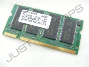 Samsung M470L3224FT0-CB0 PC2100 256MB DDR 266MHz Laptop Memory RAM Latitude D600