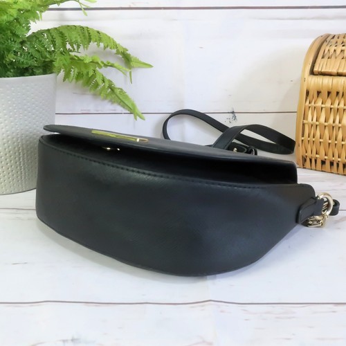 Borsa a tracolla Tommy Hilfiger tracolla piccola tracolla nera ecopelle saffiano - Foto 13 di 14