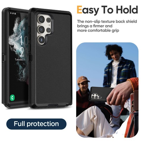 For Samsung Galaxy S22/S22+/S22 Ultra 5G Case Heavy Cover Clip Screen Protector - Picture 13 of 59