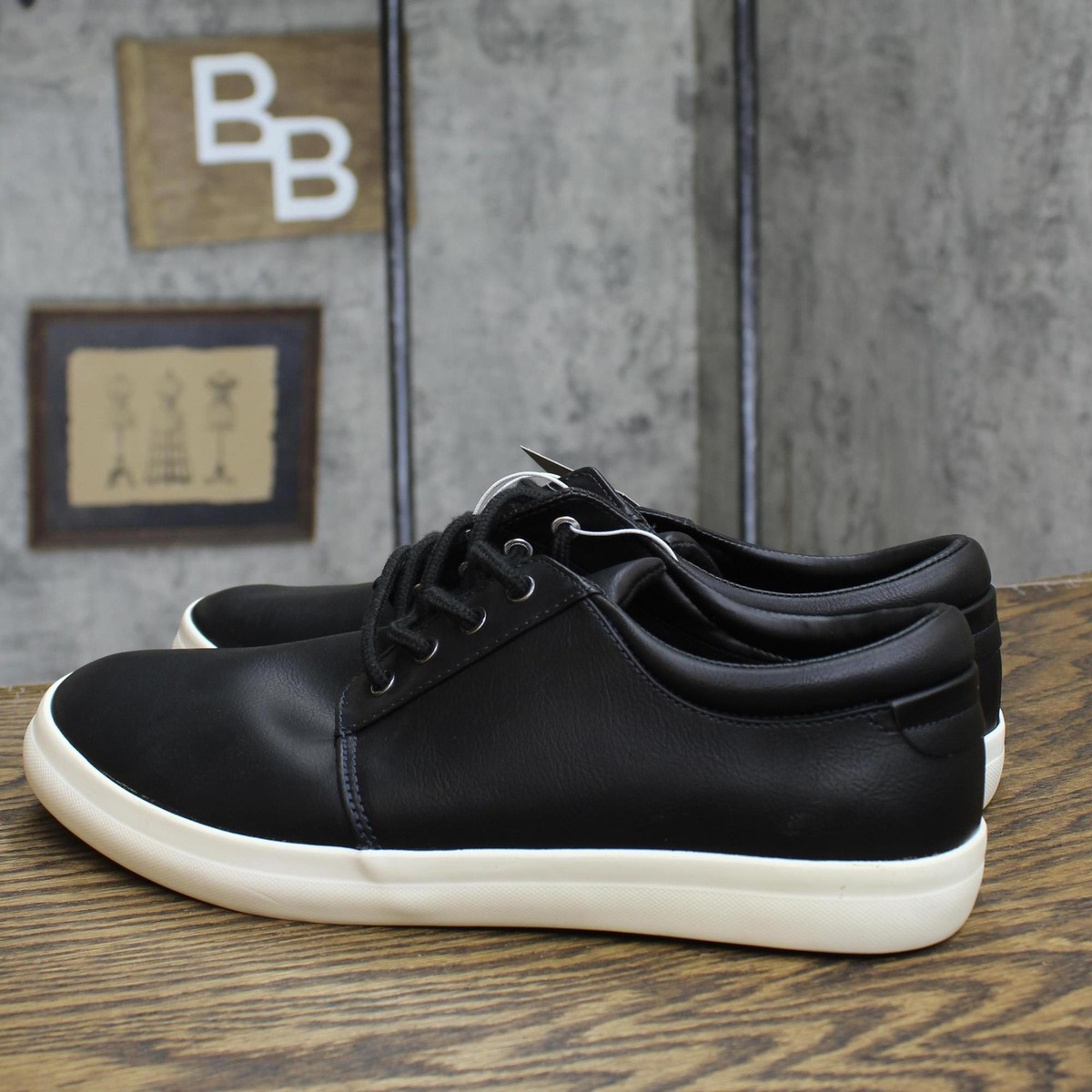 goodfellow & Co Mens Rome Low Top Sneakers 89484048 Black 10