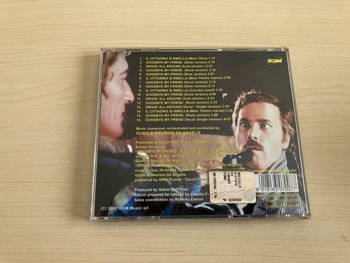 De Angelis _ il Cittadino Si Ribella _ CD Album Soundtrack _ 2002 gdm Italy - Bild 2 von 3
