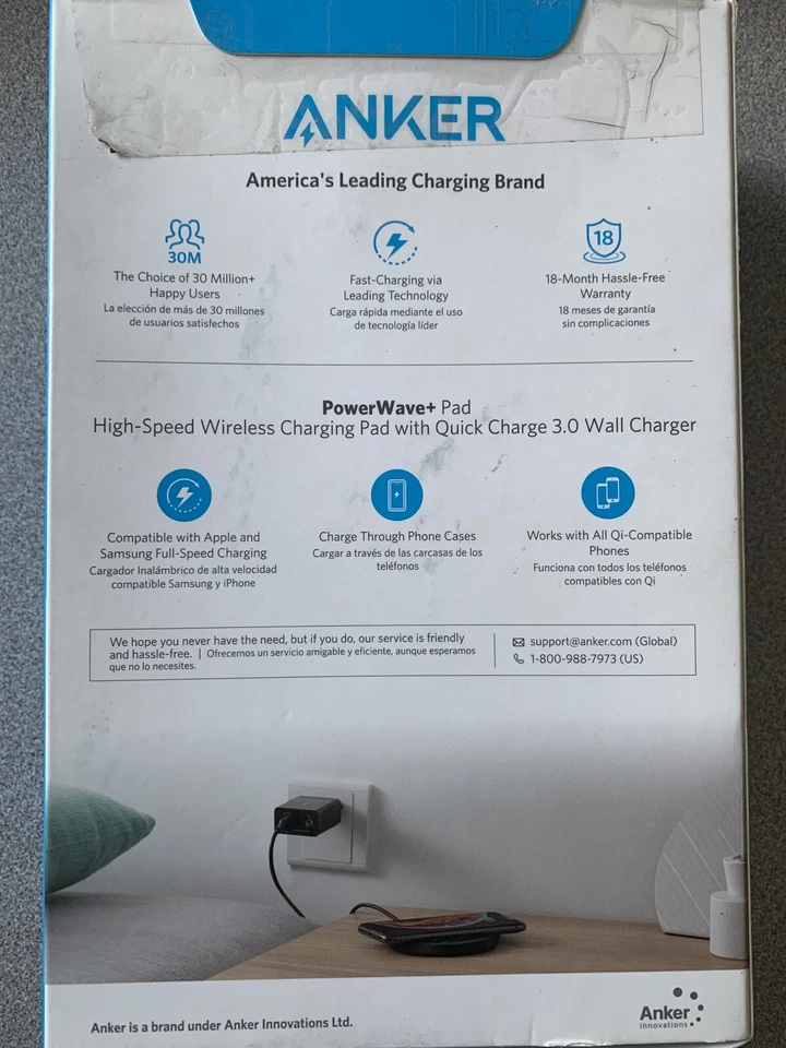 Зарядная подушка Anker PowerWave AK-A2504011 - Изображение 2 из 4