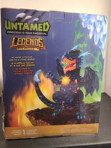 WowWee 3956 Untamed Legends Dragon - Vulcan Interactive Toy - Dark Blue - Picture 3 of 5