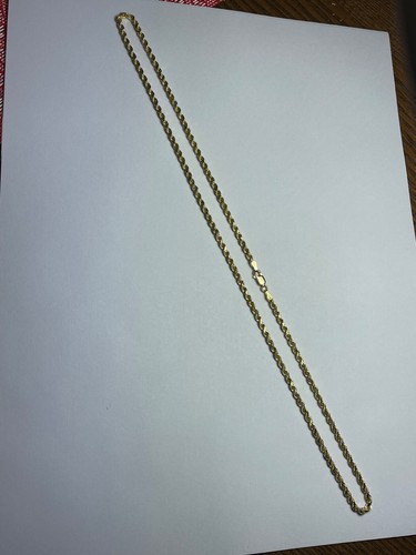 14k Gold Rope Chain Necklace (6.5 grams) 22 inch - Bild 3 von 7