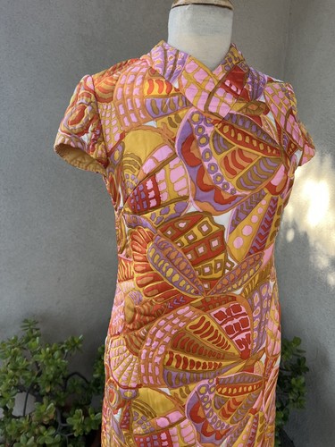 Vintage mod Dress neon mini quilted dSmall The Imperial Collection - Picture 4 of 10