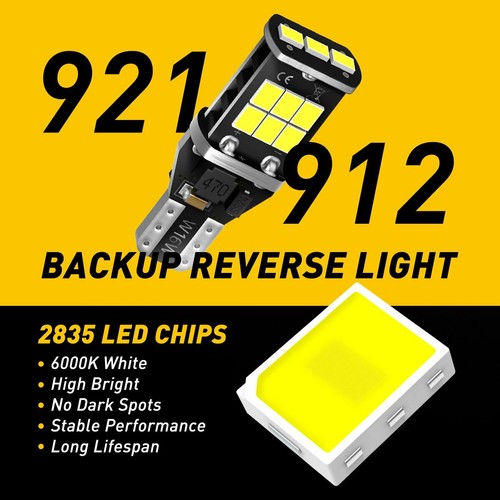 8X T15 LED Reverse Backup Light Bulbs 921 912 for GMC Ford Chevy Error Free - Picture 2 of 12