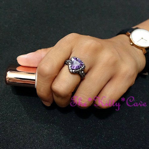Sparkling CZ Crystal Zirconia Geometric Trilliant Cut Heirloom Cocktail Ring - Picture 23 of 41