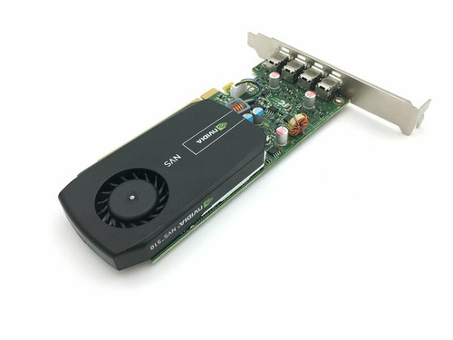 NVIDIA QUADRO NVS 510 2GB QUAD PORT GRAPHIC CARD + 4 MINI DP TO HDMI CONNECTORS - Picture 5 of 5
