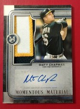 2019 Topps Museum Collection Momentous Material - Matt Chapman - Auto Patch #/15
