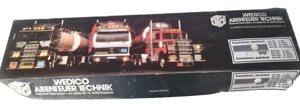 Wedico Modellbausatz Container Auflieger weiß Nr. 9 - Scale 1:16 - Bild 2 von 4