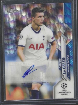 topps finest 19-20 ロ・チェルソ GIOVANI LO CELSO 2019-20 TOPPS CHROME UEFA BLUE WAVE