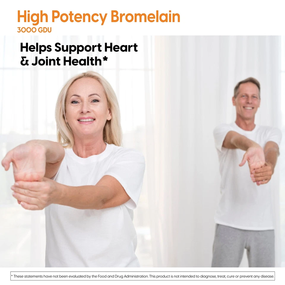 Doctor's Best Bromelain 3000 GDU 90 Count Digestive Enzyme Supplement 500mg - Image 4 of 4