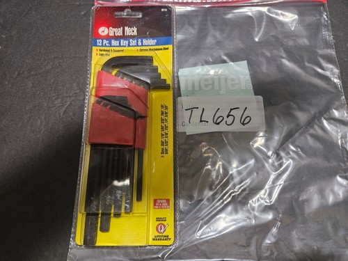 GREAT NECK 13 PC HEX KEY SET W/HOLDER .050"-3/8" (TL656) - Picture 2 of 3