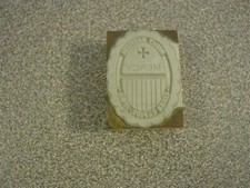 Mercy Hospital Cedar Rapids Iowa IA Newspaper Printers Block Metal Wood