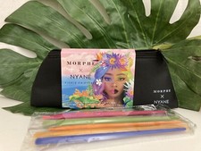 Juego de 6 cepillos Morphe x Nyane Fierce Fairytale con estuche de nailon Nuevo en paquete