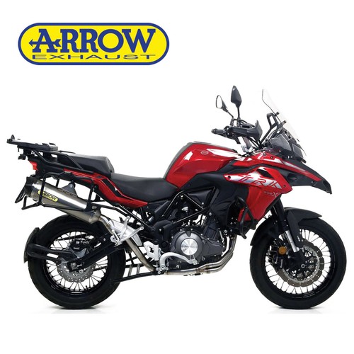 Terminale di Scarico Arrow Allu Omol Race Fonde Carb Benelli TRK 502 X 2018 2020 - Imagen 4 de 5