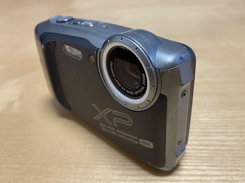 Fujifilm FinePix XP140 Digital Camera 4K 5X Silver Black with Batteries USED - Picture 3 of 8