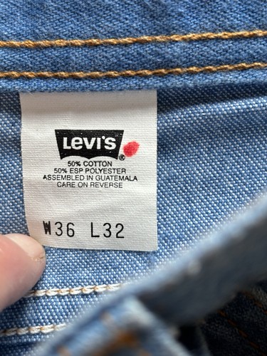 Jeans Vintage Levi's 415 Marrón Tab Azul Actual 35x32 (43415-4514) - Imagen 8 de 10