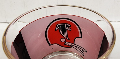 Atlanta Falcons See Through NFL Football Helmet Houze Art Tumbler Whiskey Glass - Picture 3 of 10