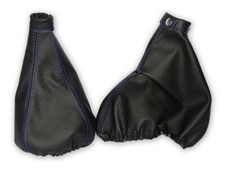 Schaltsack Handbremsabdeckung Fur Alfa Romeo GT 2003-2010 Diesel Leder Naht Blau