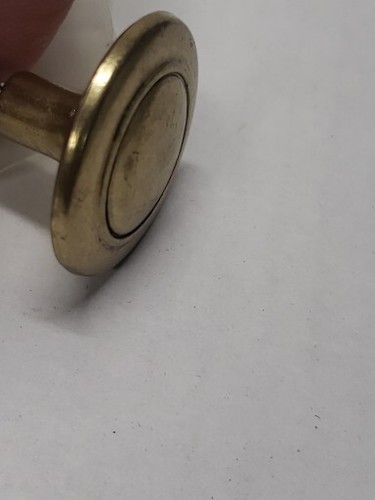 Allison 256 LBRound Brass Color Cabinet Knob 1 1/4" New In Package Knob & Screw - Picture 4 of 8