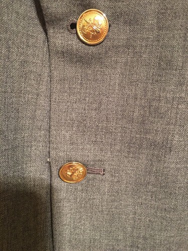 *EUC* HARDY AMIES GRAY TEXTURED Men’s BLAZER JACKET SPORT COAT 46R - Picture 5 of 9