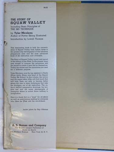 The Story of Squaw Valley by Tyler Micoleau 1953 hcdj w/ Ski Technique principle - Picture 7 of 21