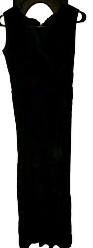 Vtg 1940's Handmade Black Velvet Formal Dress Gown X-Sm. - Picture 2 of 3