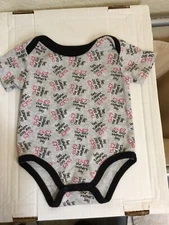 Monkey Bars 0-3 Months Our First Mother's Day Baby Suit Unisex One Piece Gray