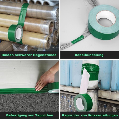 Gewebeband Panzerband silber schwarz Panzertape Klebeband Paketband 25m x 50mm - Bild 12 von 18