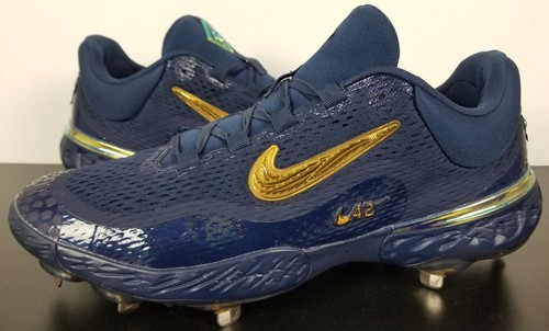 NIKE ALPHA HUARACHE 4 ELITE JACKIE ROBINSON BASEBALL METALL STOLLEN BLAU (GRÖSSE 14) - Bild 3 von 12