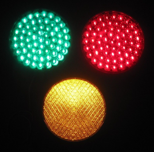 3er Set - 8" gemischte Manufakturen LED Kugeleinsatz Ampel (A) - Bild 8 von 12