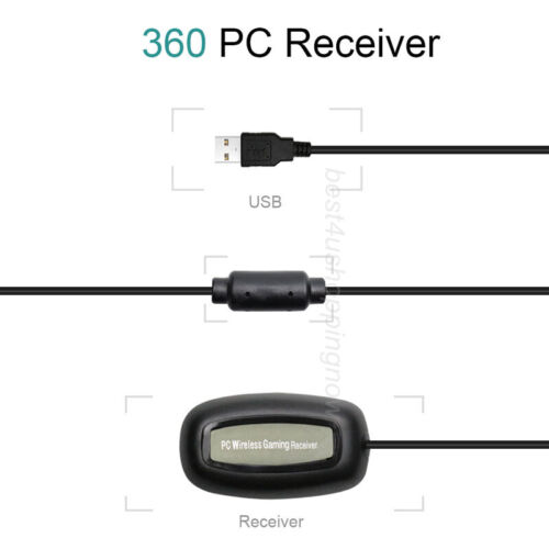 Für Xbox 360 Receiver USB schwarz PC Wireless Controller Gaming Receiver Adapter - Bild 7 von 12