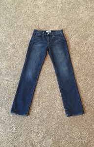 gap mid rise classic straight jeans