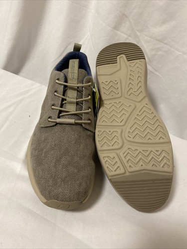 Skechers Parson MENTEGO Men's Casual Trainers Relaxed Fit, Khaki Size 13…C1 - Picture 8 of 10