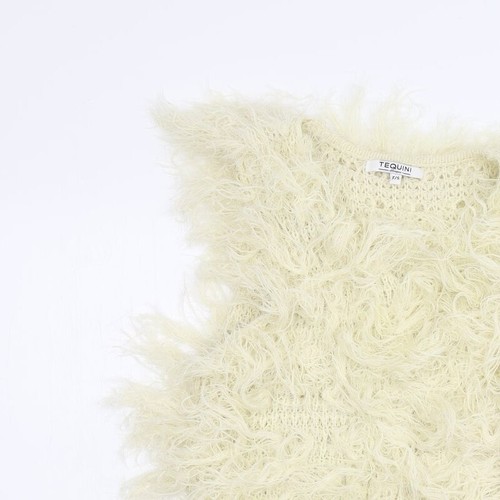 Tequini Womens White Jacket Coatigan Size S - 第 3/12 張圖片