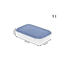 ROTHO KÜHLSCHRANKDOSE 1 LITER RONDO HORIZON BLUE NEU