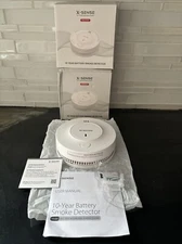 X-SENSE SD20-W 2 PACK WIRELESS INTERLINKED SMOKE ALARM OPEN BOX BRAND NEW