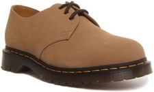 Dr Martens 1461 Milled 3 Eyelet Lace Up Casual Shoe In Sand Size UK 6 - 10