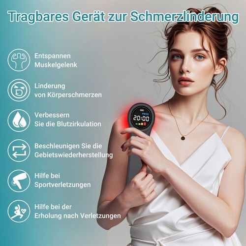 Kalt Laser Therapie Gerät Rotlicht Infrarot 1760mW LLLT Soft Pain Relief Lazer - Bild 3 von 14