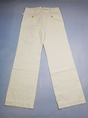 VINTAGE RALPH LAUREN GIRL'S CREAM WIDE LEG COTTON PANTS SIZES 5, 6, 7, 8, 14 - Picture 2 of 6