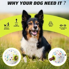New Interactive Treat Dispensing Tough Durable Dog Puzzle Toy TrainingFeeder