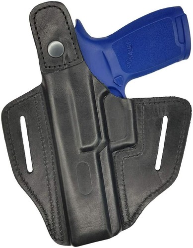 B25 Leather Holster fits Sig Sauer P320 M18 black VlaMiTex - Picture 3 of 5