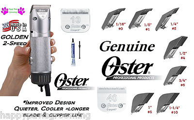 Oster GOLDEN A5 HEAVY DUTY 2 Speed CLIPPER&10,40 blade&7