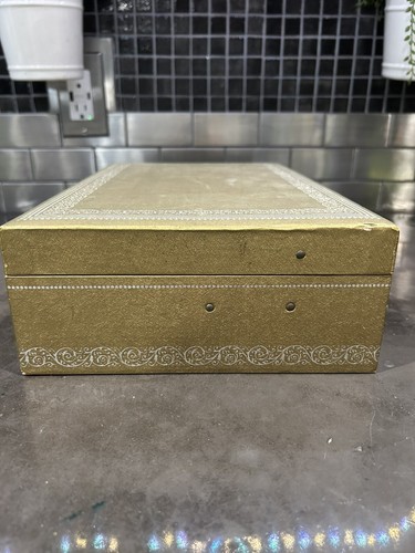 Mele Jewelry Box Large Two Tier With Hooks - Gold Color 12.5 x 8 x 3.75 in - Picture 8 of 12