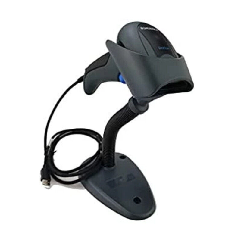 Datalogic QuickScan QD2131BKK1S 1D Handheld Barcode Scanner w Stand