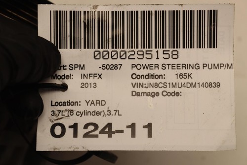 2009-2013 INFINITI FX35 FX37 FX50 POWER STEERING PUMP MOTOR OEM - Picture 6 of 6