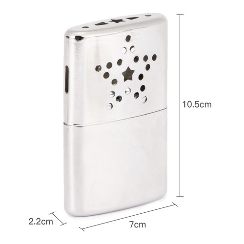 2 Stück Tragbarer Metall Handwärmer Zinklegierung mit Wärmebeutel für Outdoor Camping - Bild 3 von 12