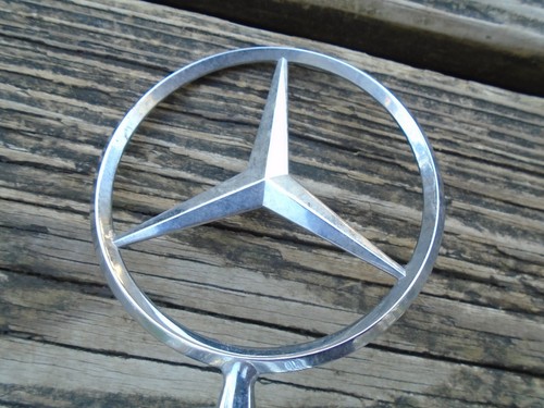 MERCEDES BENZ HOOD EMBLEM/ ORNAMENT BLUE & CHROME METAL OEM - Bild 2 von 9